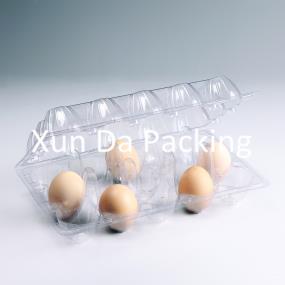 15pcs clear  plastic egg trays