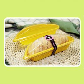 Banana shape bread container