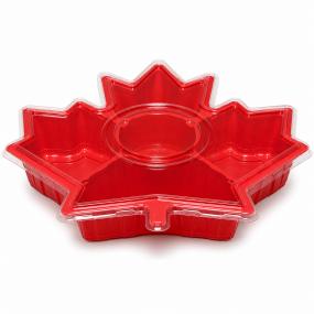 XD-P027 13-inch Red Maple Leaf Container