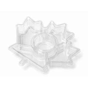 XD-P028 13-inch Clear Maple Leaf Container