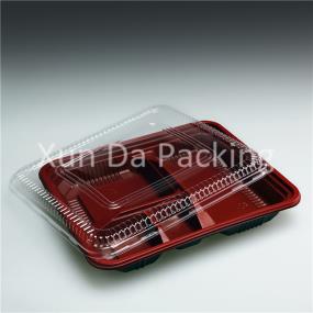 4 compartments fast food container