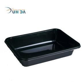 Wholesale High Quality Exqusite Food Grade Black Plastic Meat Tray