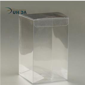 Custom Small Folding Transparent PVC PET Plastic Gift Packaging Box